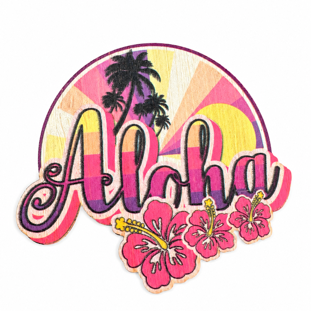 Bamboo Sticker - Aloha Retro
