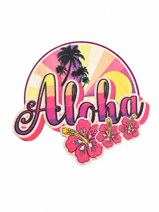 Bamboo Sticker - Aloha Retro